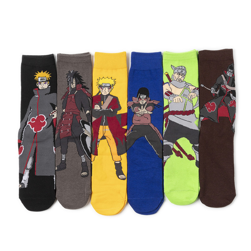 Women Accessories Trendy - 6Pairs for Naruto Mid length socks