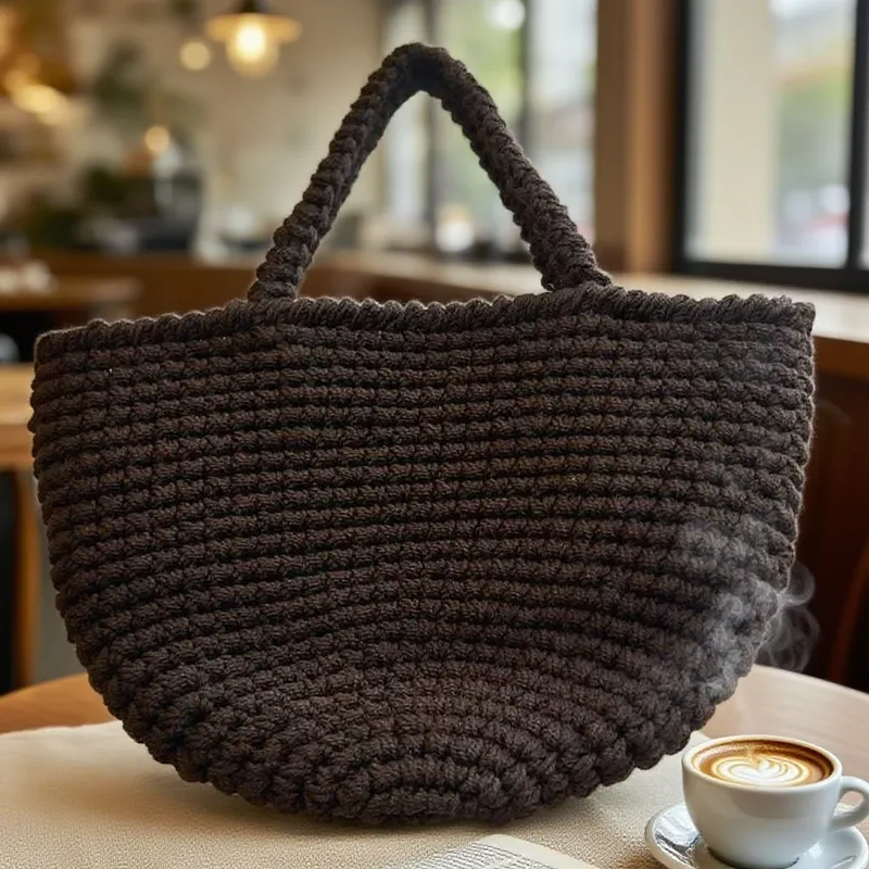 Women'S Vacation Accessories - High-end hand-woven straw tote bag for