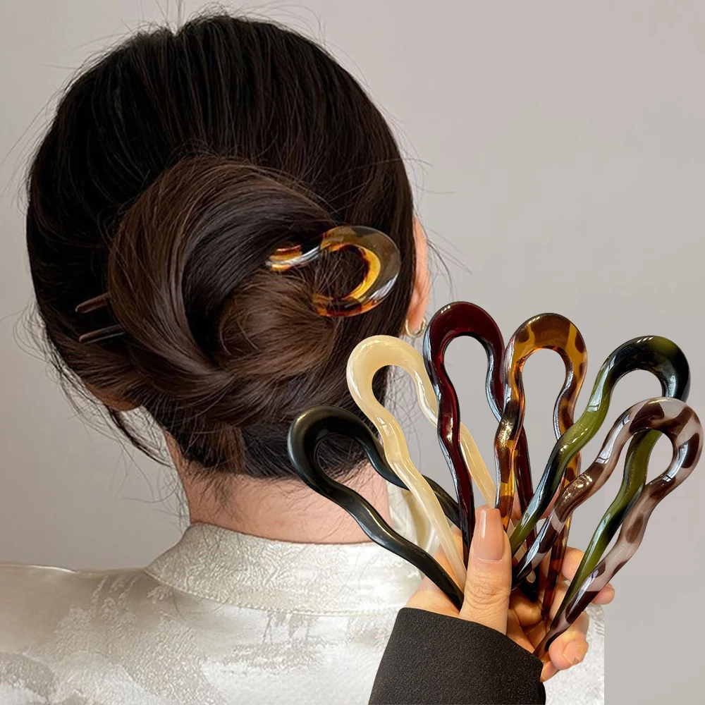 Women'S Accessories H&M - U-Shaped Hair Fork Fashion Tortoiseshell Acetate