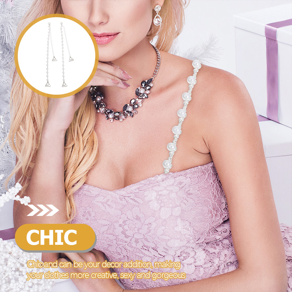 Women Accessories Holder - 1Pair Exquisite Rose Flower Pearl Bra