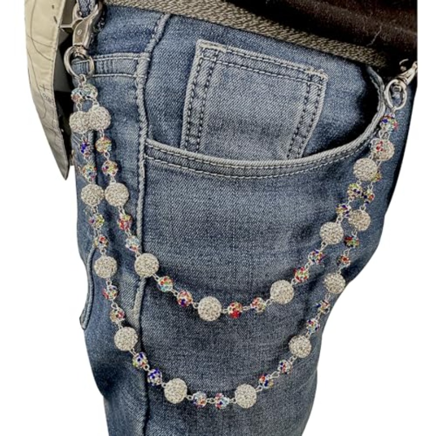 Women'S Jeans Accessories Chain - Sparkly Ceramic Beads Waist Chain Bohemian