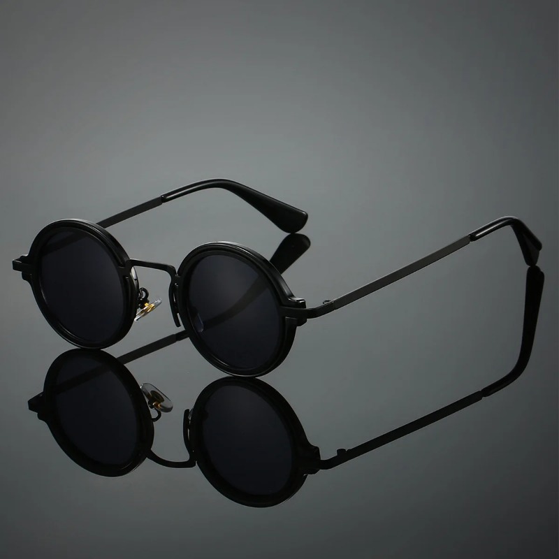 Women Accessories Trendy - New Retro Metal Round Frame Sunglasses