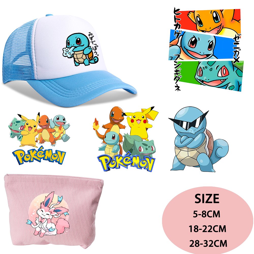 Women'S Accessories Clothing - Pokemoned Iron on Patches Washable Heat