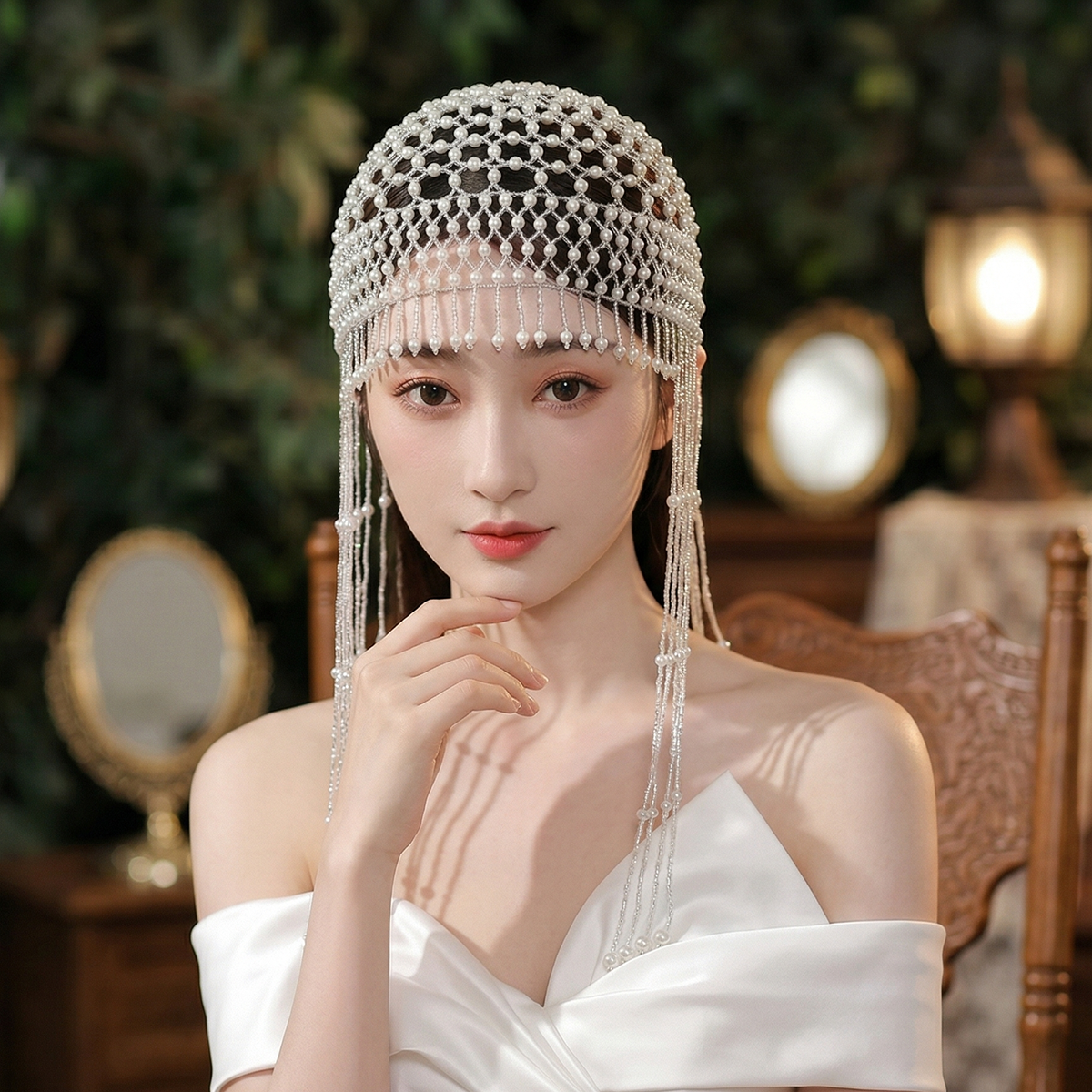Luxury Pearls Beaded Headwrap  – Women'S Accessories H&M recenzja i cena