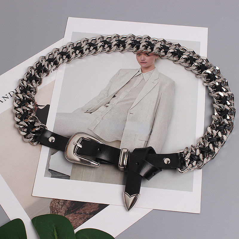 Women Hip Hop Metal Belt Fashi – Women'S Jeans Accessories Chain recenzja i cena