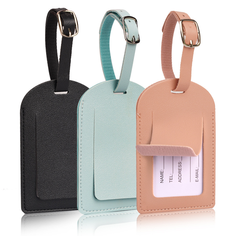 Women Men Luggage Tags PU Leat – Women Accessories Name recenzja i cena