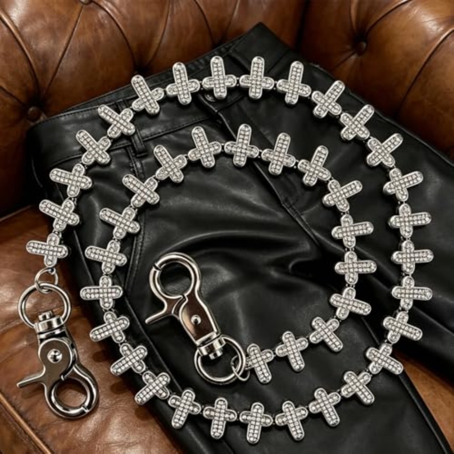 Cross Pants Chain Jeans keycha – Women'S Jeans Accessories Chain recenzja i cena