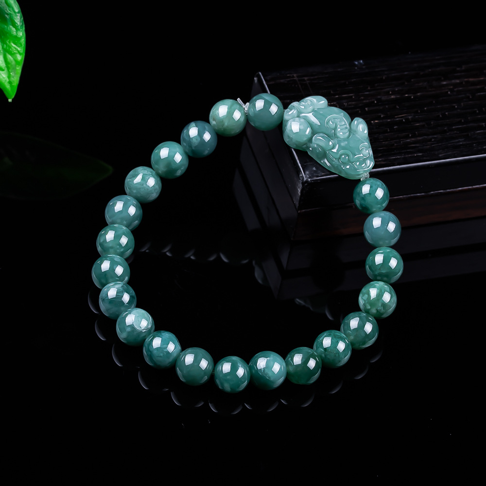 Natural Burmese Jadeite Pixiu  – Women Accessories To Gift recenzja i cena
