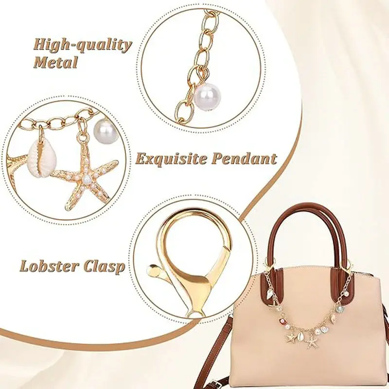 Bag Charms for Handbags Golden – Women'S Accessories Handbags recenzja i cena