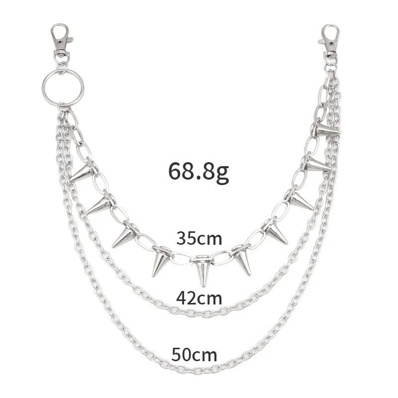 Unisex Hip Hop Punk Rock Metal – Women'S Jeans Accessories Chain recenzja i cena