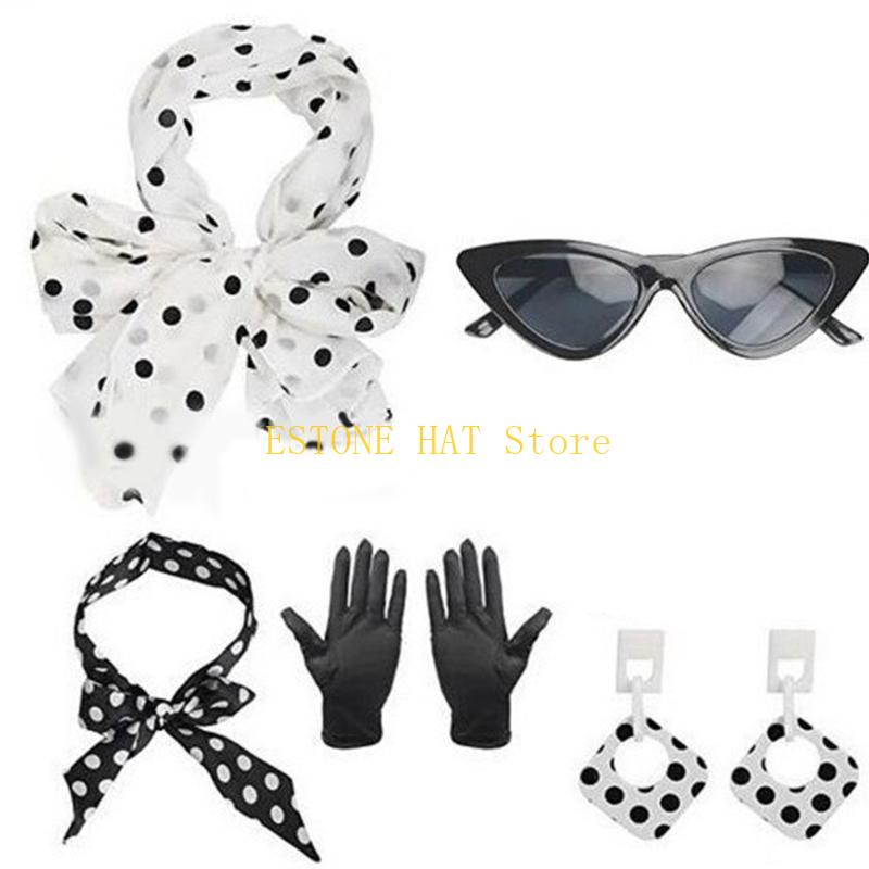 49MF 5Pieces Rockabilly Access – Women'S Accessories In The 1950S recenzja i cena