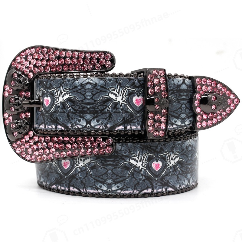 Printed Rhinestone Waist Strap – Women Accessories Trendy recenzja i cena