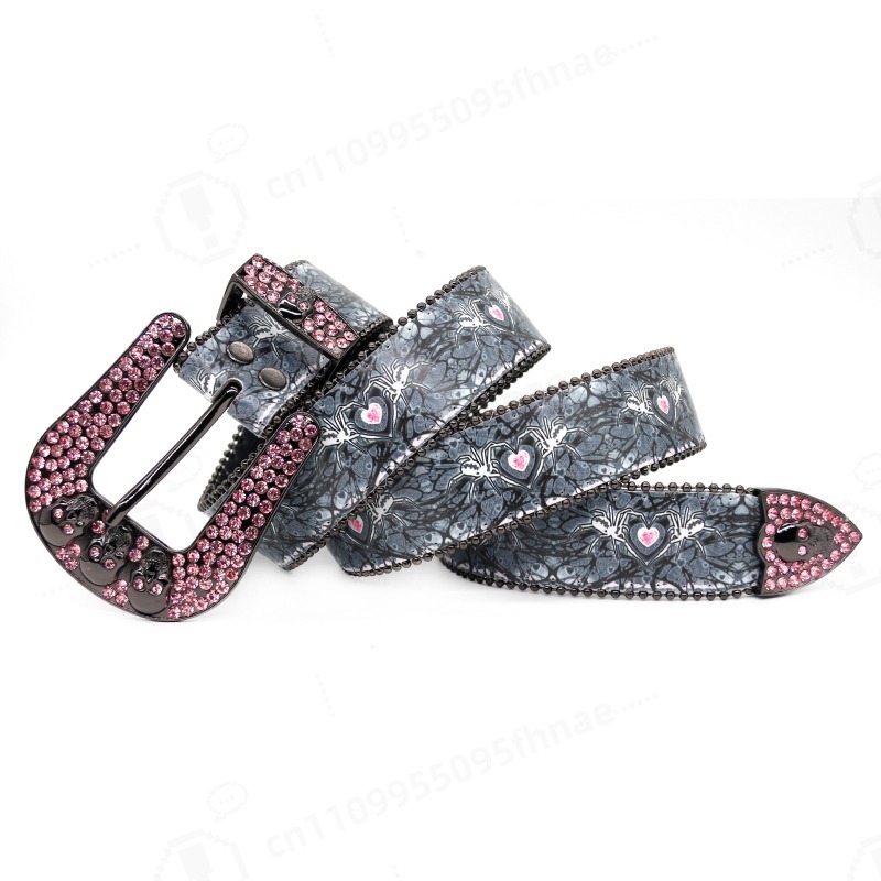 Printed Rhinestone Waist Strap – Women Accessories Trendy recenzja i cena