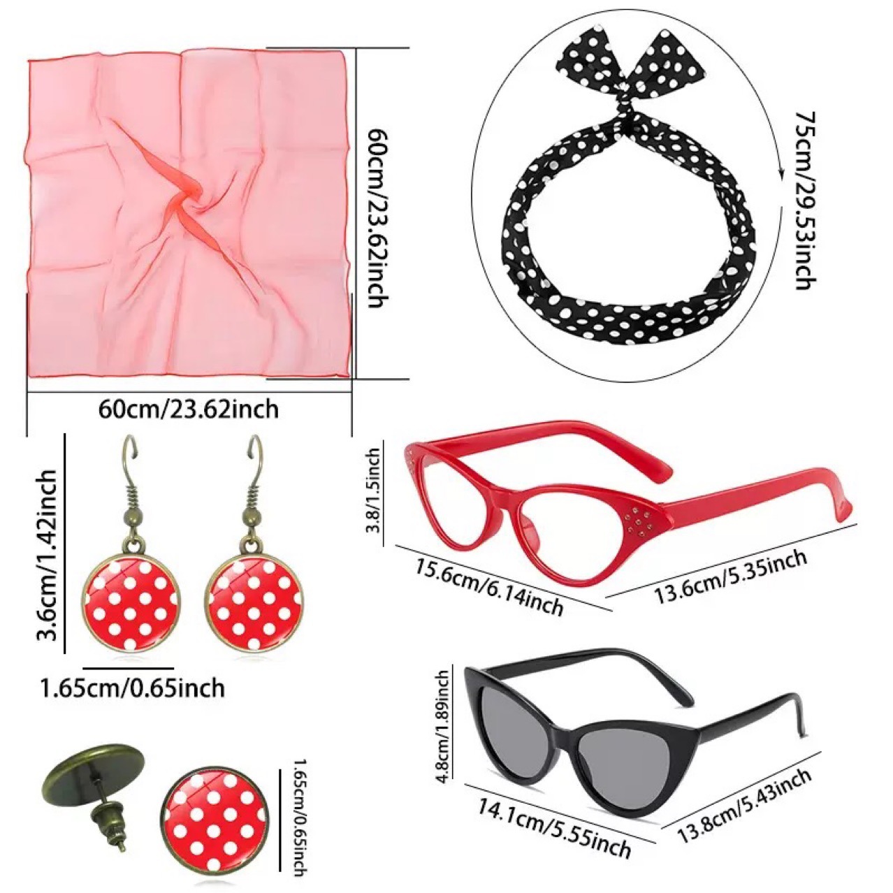 1950s Retro Party Cosplay Dres – Women'S Accessories In The 1950S recenzja i cena
