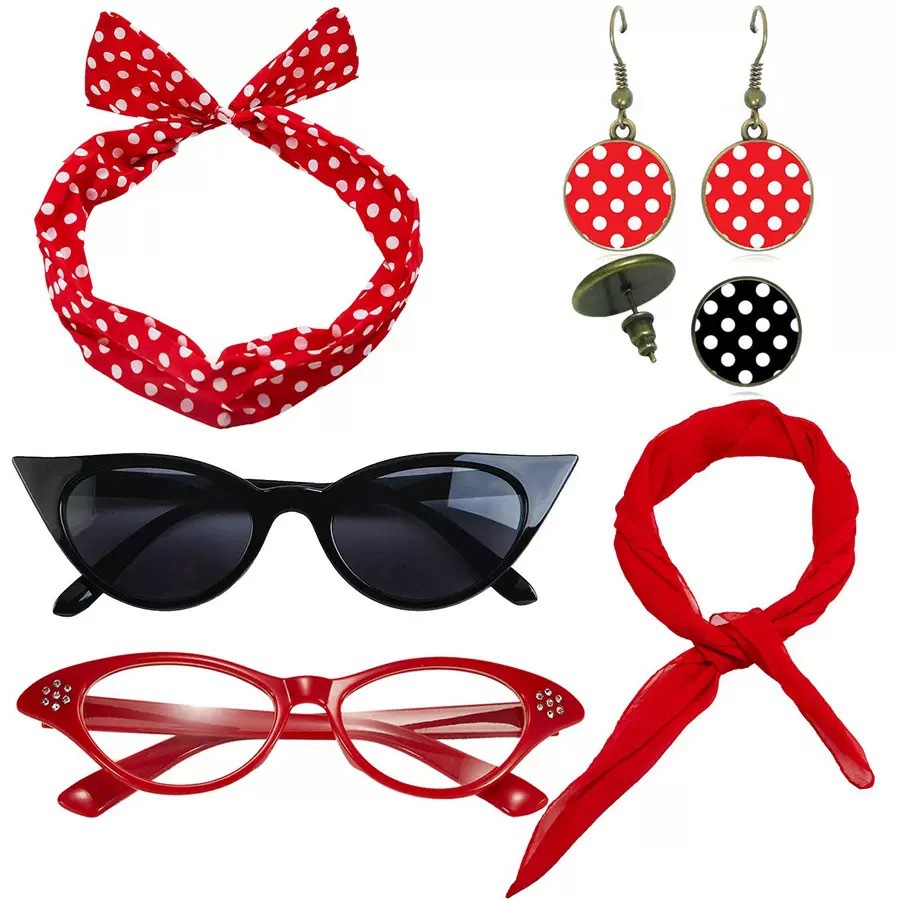 1950s Retro Party Cosplay Dres – Women'S Accessories In The 1950S recenzja i cena