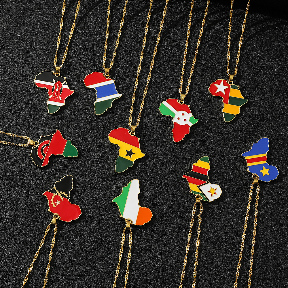 Trendy Creative World Maps Nec – Women Accessories Trendy recenzja i cena