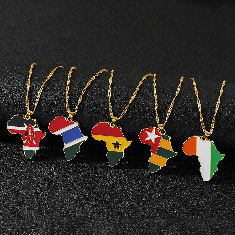 Trendy Creative World Maps Nec – Women Accessories Trendy recenzja i cena