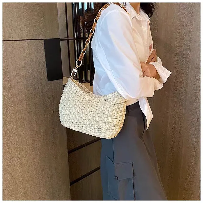 Straw Woven Shoulder Bag for W – Women'S Vacation Accessories recenzja i cena