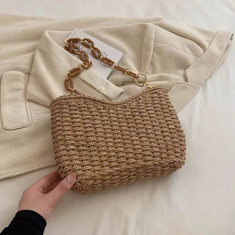 Straw Woven Shoulder Bag for W – Women'S Vacation Accessories recenzja i cena