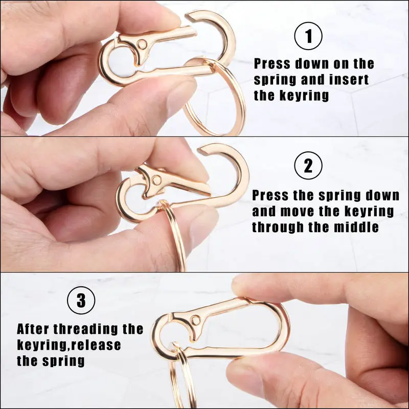 Metal Carabiner Clip Keychain  – Women Accessories Holder recenzja i cena