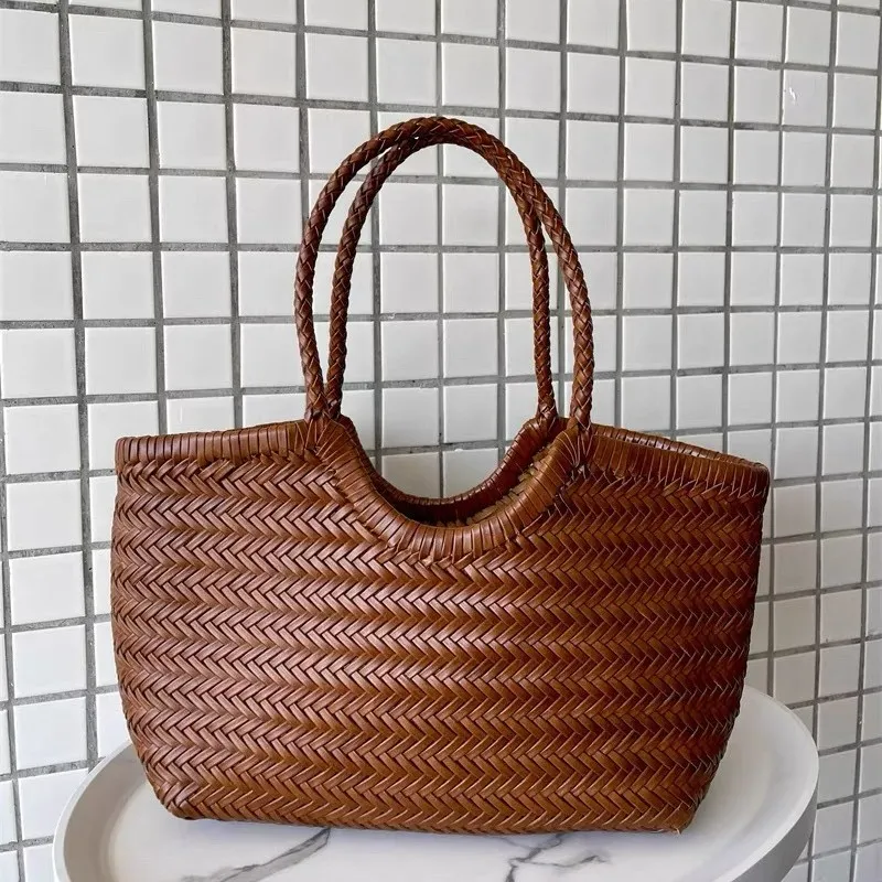 Genuine leather handwoven vege – Women'S Vacation Accessories recenzja i cena