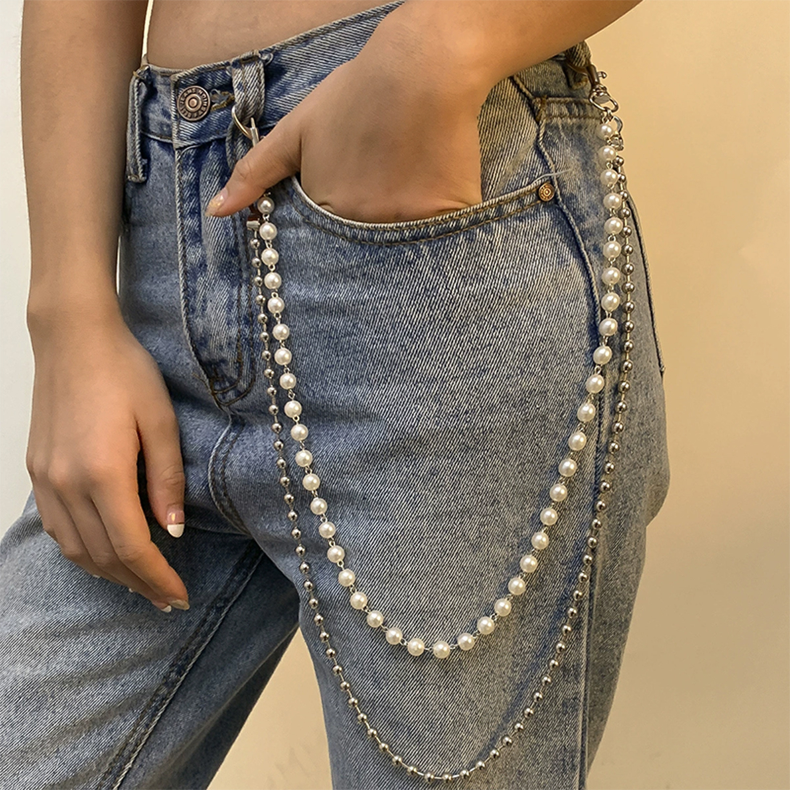 Simple Waist Chain For Women T – Women'S Jeans Accessories Chain recenzja i cena