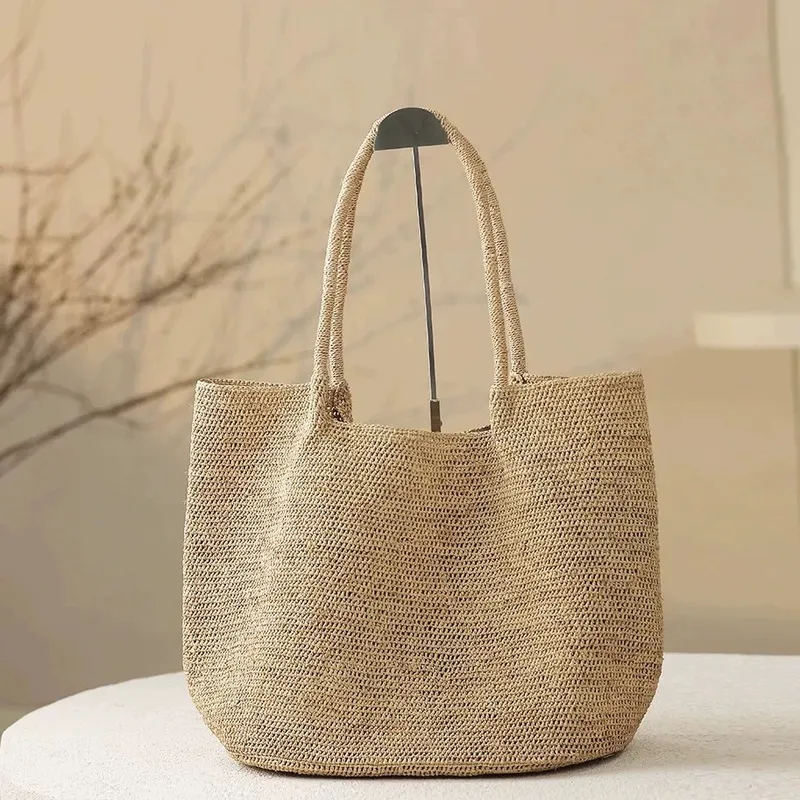 Premium raffia woven tote bag  – Women'S Accessories Handbags recenzja i cena
