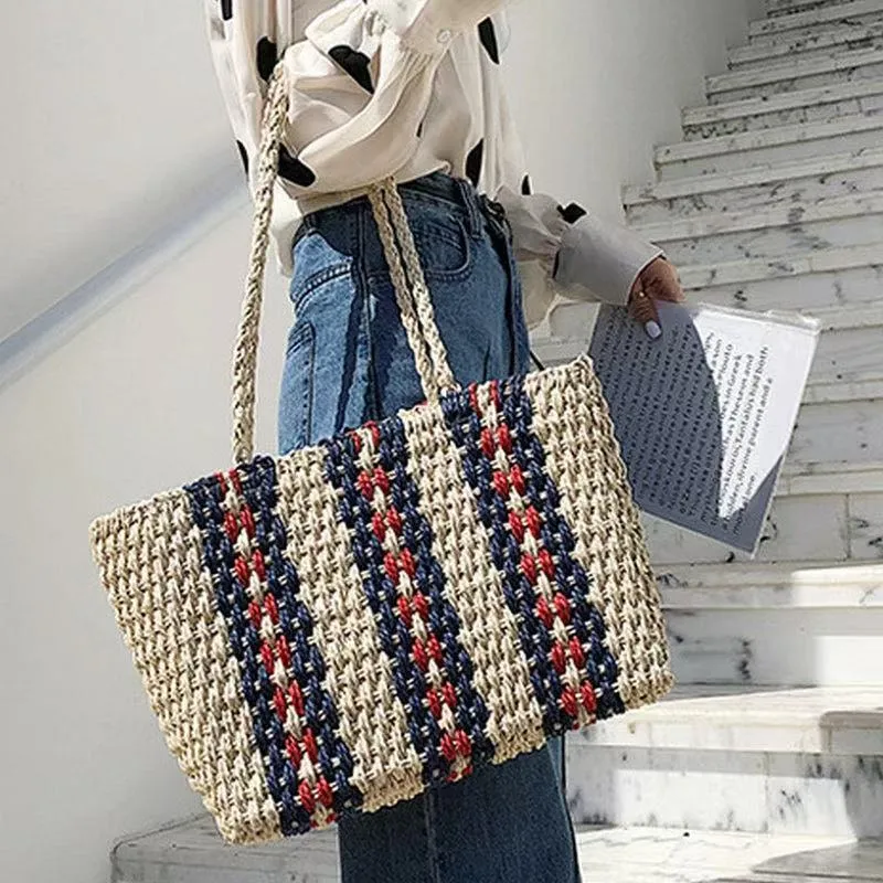 Straw Tote Bag Women One-Shoul – Women'S Vacation Accessories recenzja i cena