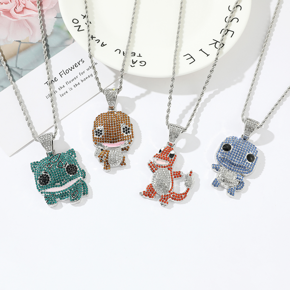 Diamond Studded Squirtle Neckl – Women Accessories Trendy recenzja i cena