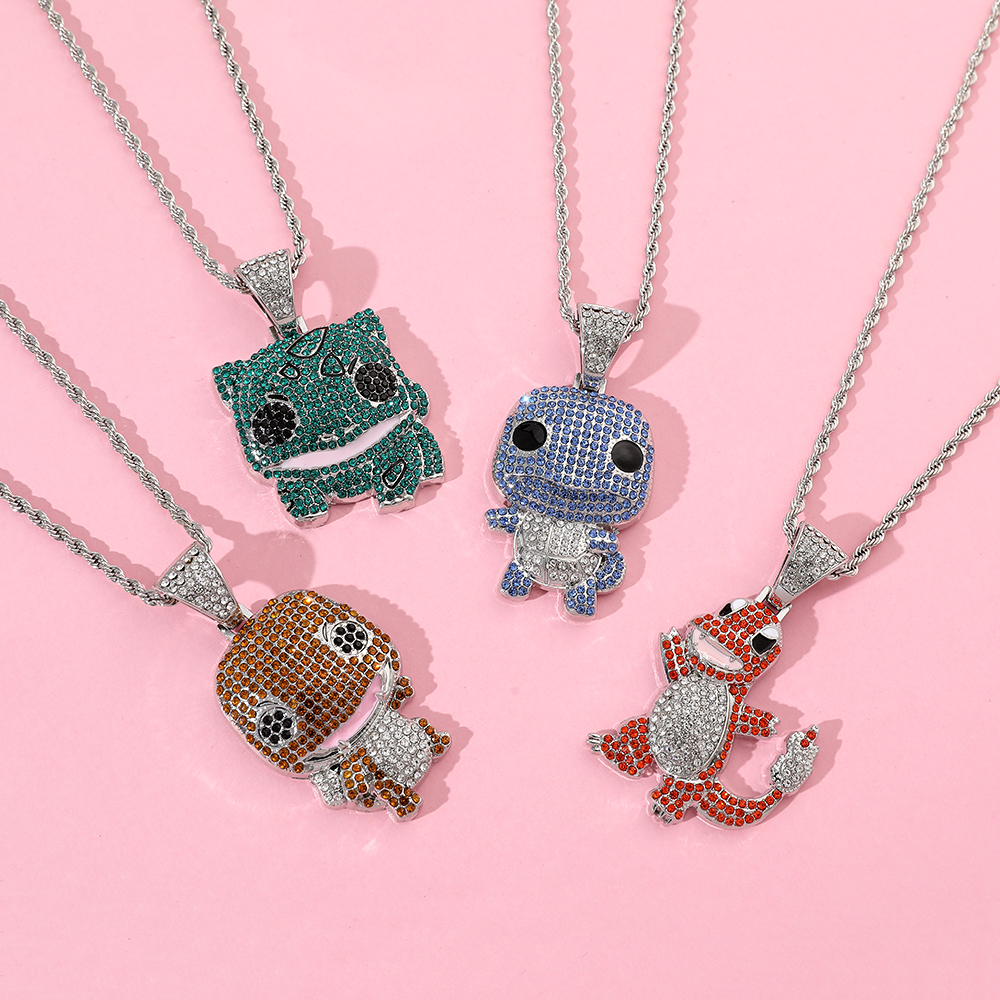 Diamond Studded Squirtle Neckl – Women Accessories Trendy recenzja i cena