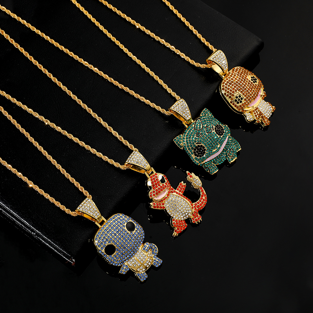 Diamond Studded Squirtle Neckl – Women Accessories Trendy recenzja i cena