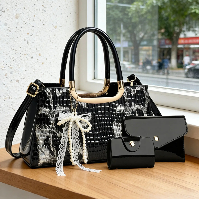 Women's Handbag Set, Crocodile – Women'S Accessories Handbags recenzja i cena