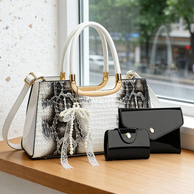 Women's Handbag Set, Crocodile – Women'S Accessories Handbags recenzja i cena