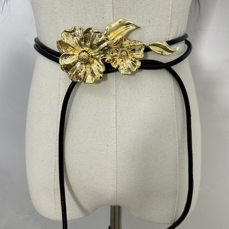 Fashion Design Metal Flower Wa – Women'S Jeans Accessories Chain recenzja i cena