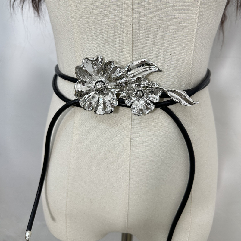 Fashion Design Metal Flower Wa – Women'S Jeans Accessories Chain recenzja i cena