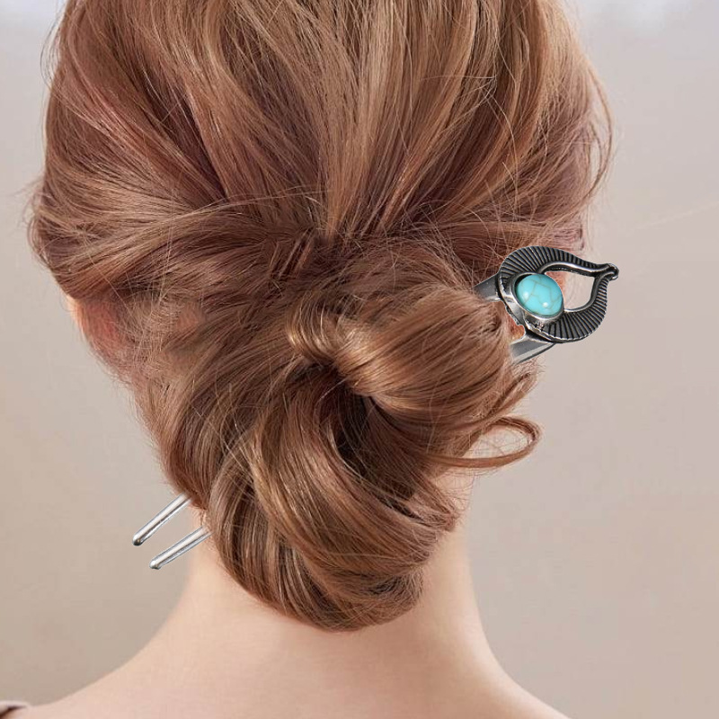 Egypt Turquoise U Shape Hair F – Women Accessories Trendy recenzja i cena