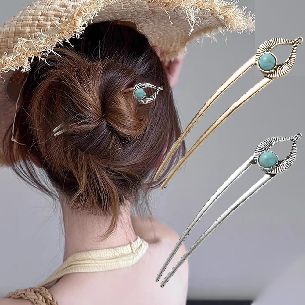 Egypt Turquoise U Shape Hair F – Women Accessories Trendy recenzja i cena