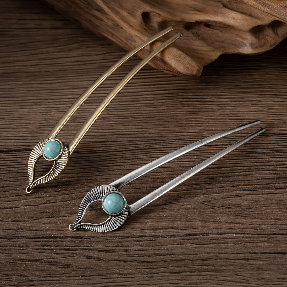 Egypt Turquoise U Shape Hair F – Women Accessories Trendy recenzja i cena