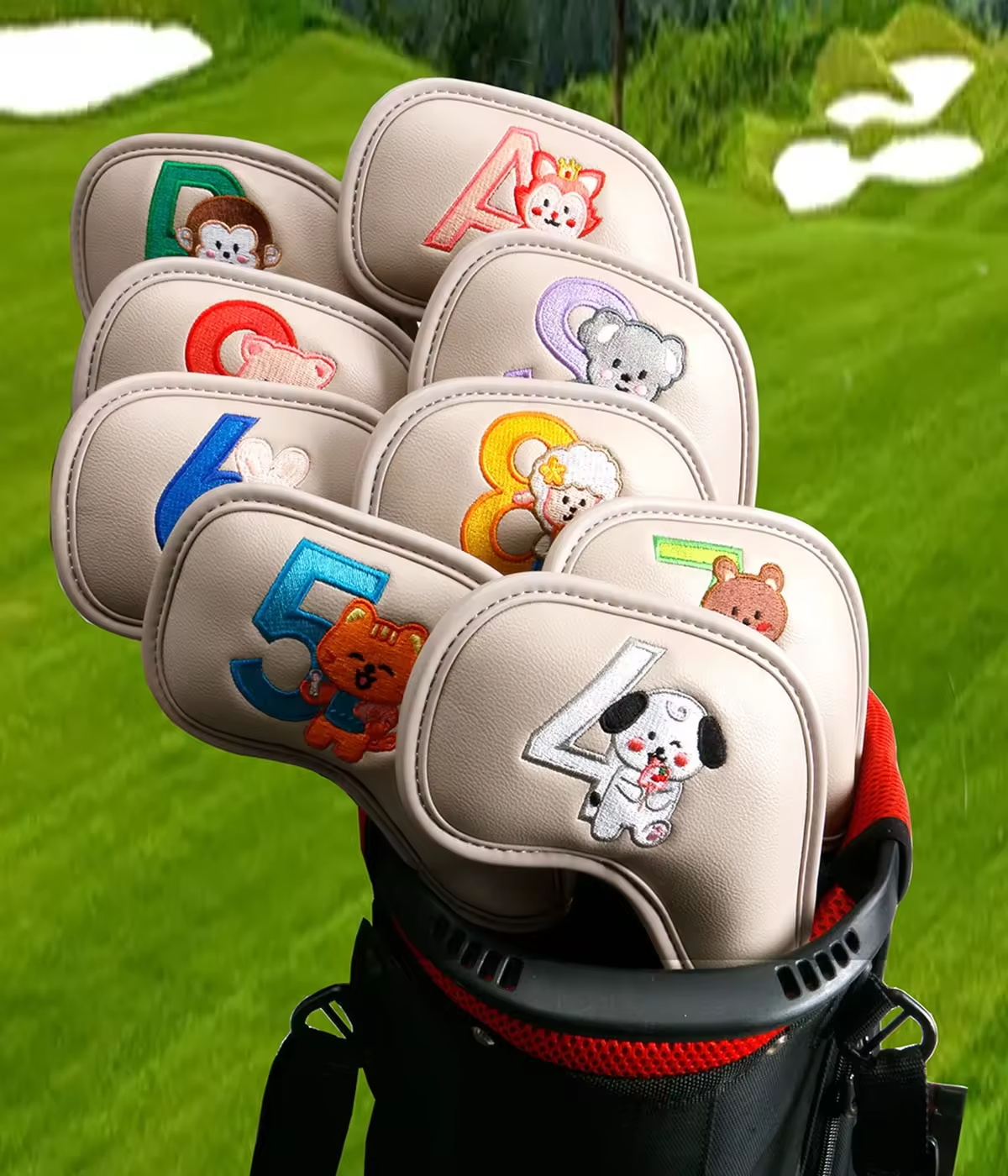 9Pcs Cute Cartoon Animal Golf  – Women Accessories To Gift recenzja i cena
