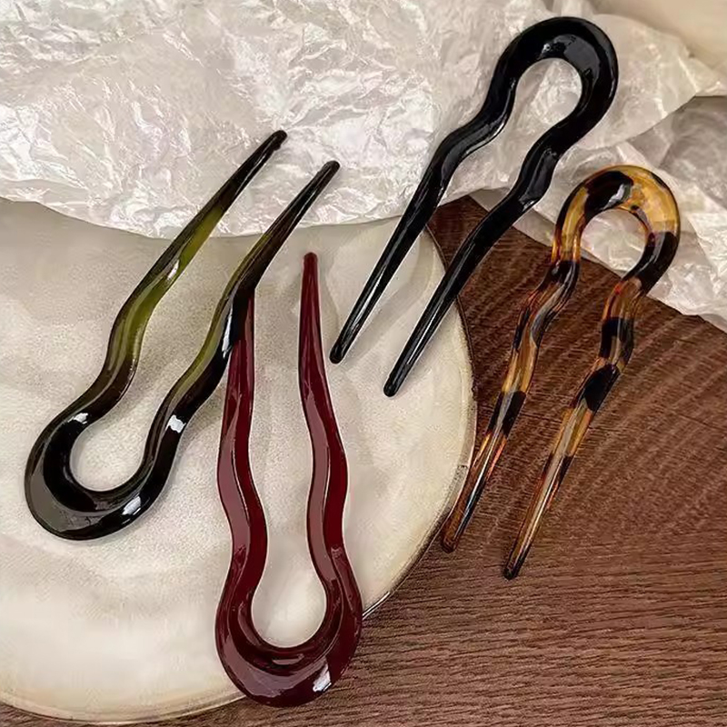 Elegant Acrylic U-shaped Hairp – Women'S Accessories H&M recenzja i cena