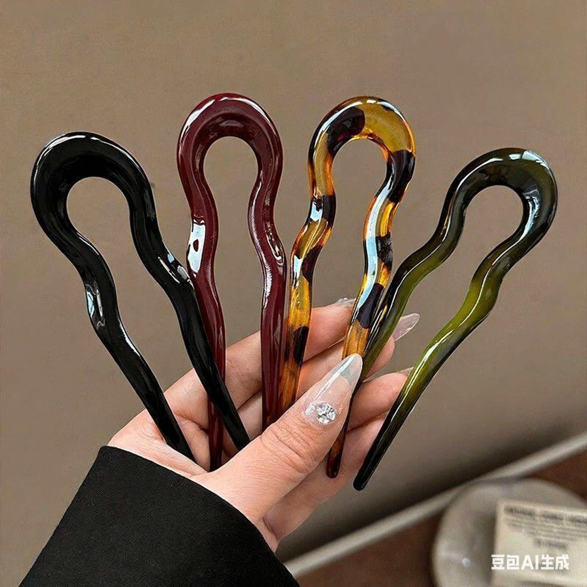 Elegant Acrylic U-shaped Hairp – Women'S Accessories H&M recenzja i cena