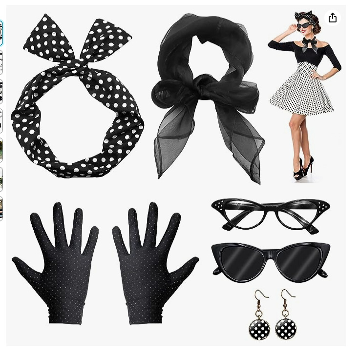 50s Disco Costume Accessories  – Women'S Accessories In The 1950S recenzja i cena