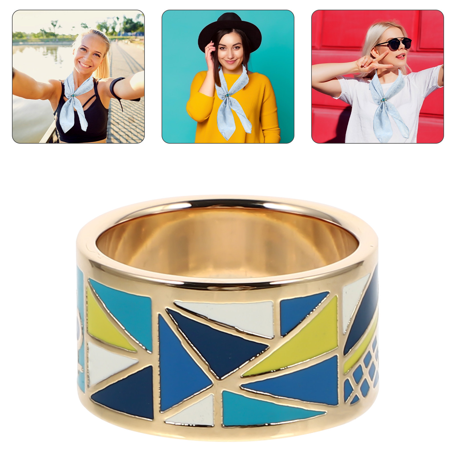 1Pcs Scarf Buckle Titanium Ste – Women Accessories Holder recenzja i cena