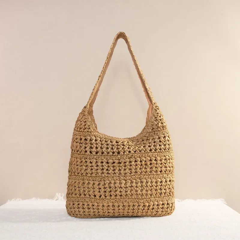 Hollow Straw Handwoven Tote Ba – Women'S Vacation Accessories recenzja i cena