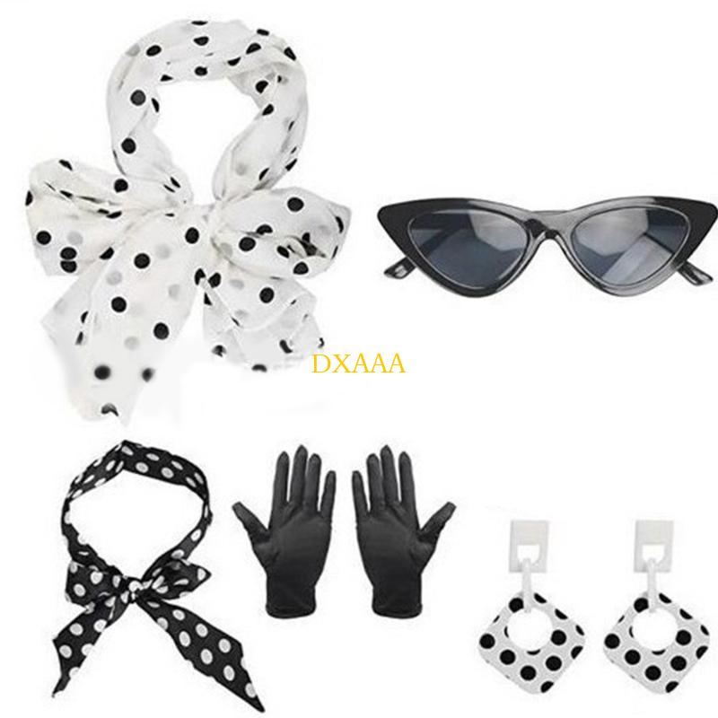 DXAA 1950s Costumes Scarf Cats – Women'S Accessories In The 1950S recenzja i cena