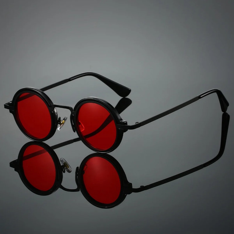 New Retro Metal Round Frame Su – Women Accessories Trendy recenzja i cena
